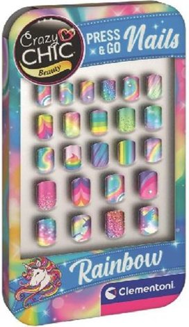 Crazy Chic Beauty Press & Go Nails Rainbow