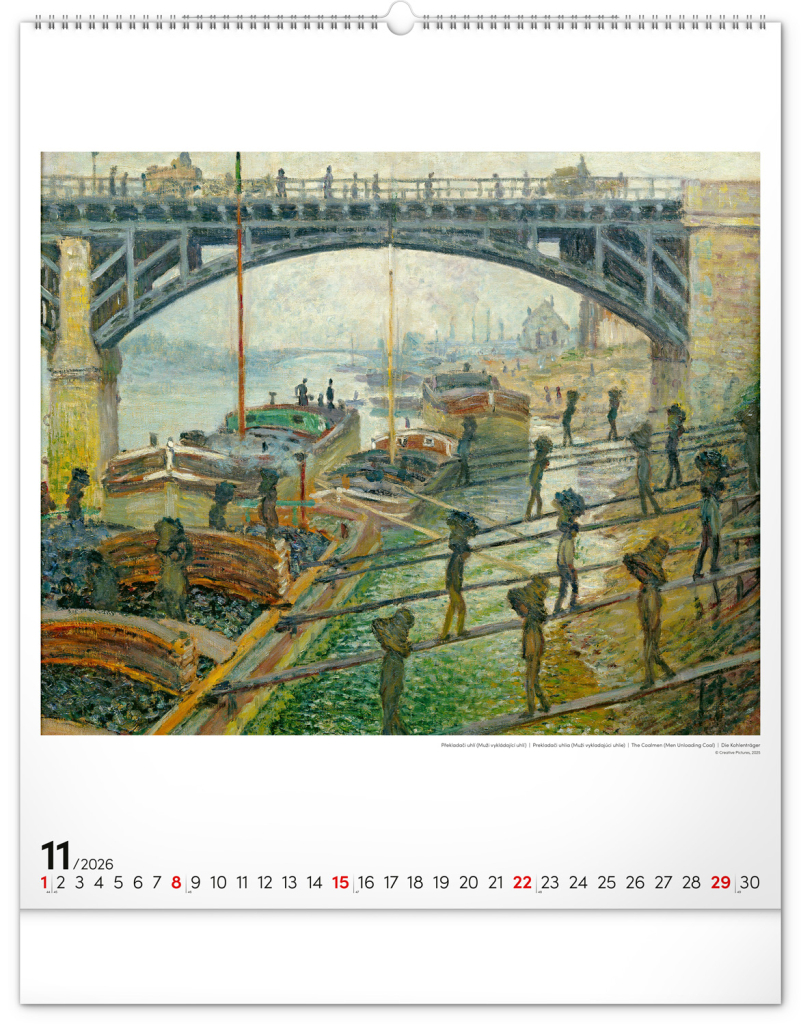Claude Monet 2026 - nástěnný kalendář