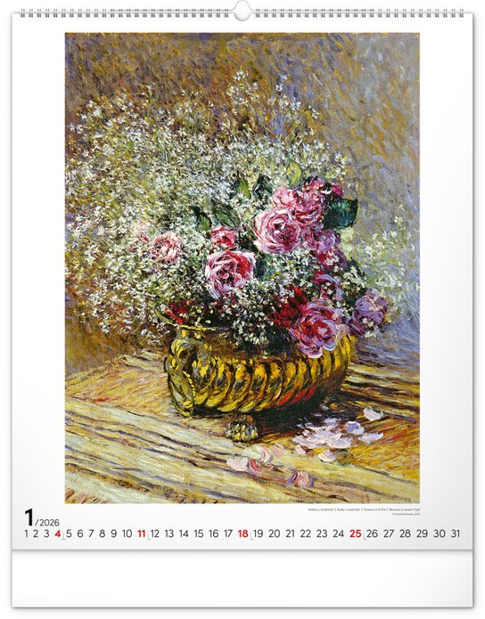 Claude Monet 2026 - nástěnný kalendář
