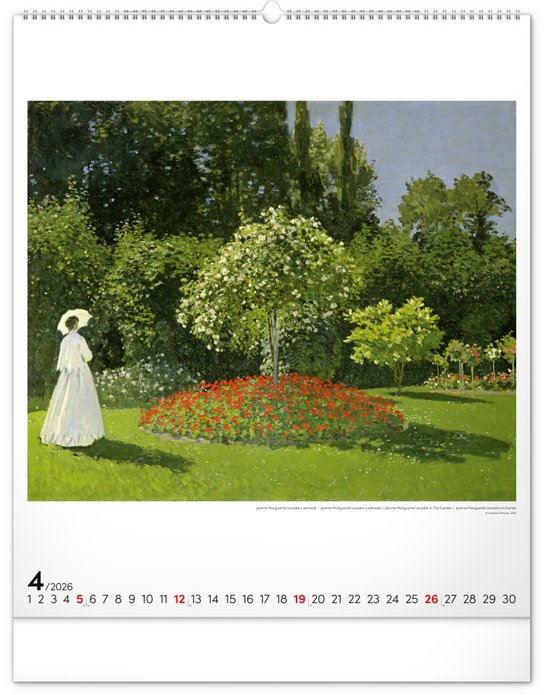 Claude Monet 2026 - nástěnný kalendář