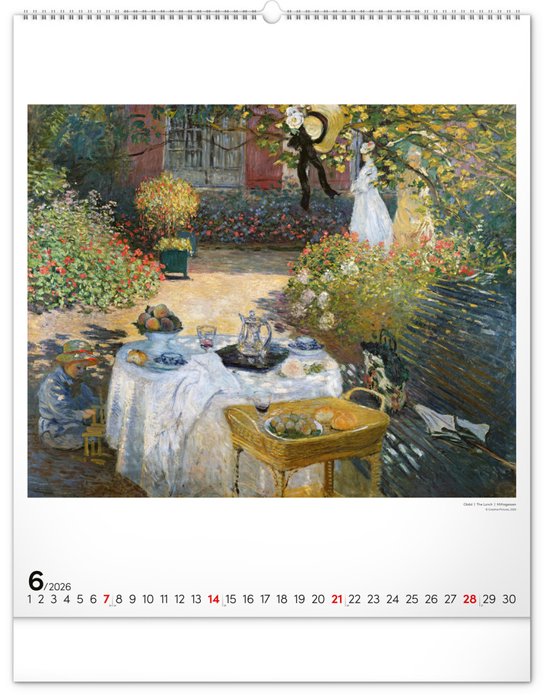 Claude Monet 2026 - nástěnný kalendář