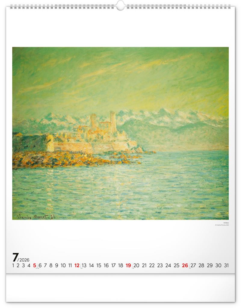 Claude Monet 2026 - nástěnný kalendář