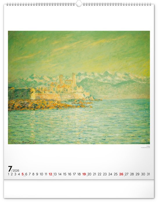 Claude Monet 2026 - nástěnný kalendář