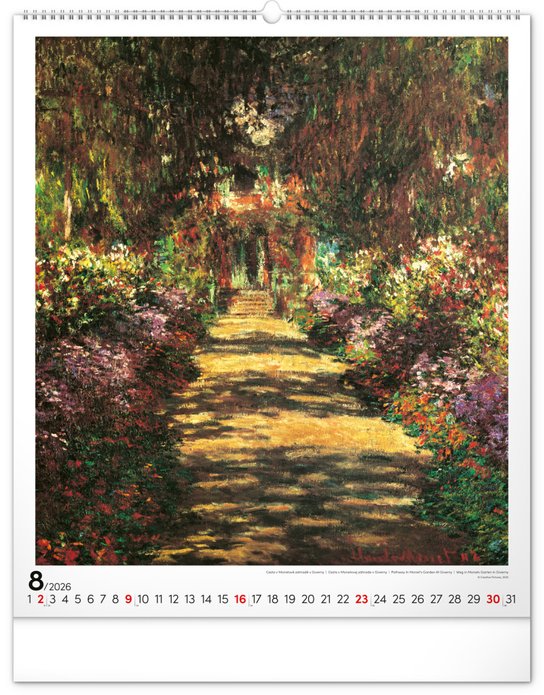 Claude Monet 2026 - nástěnný kalendář
