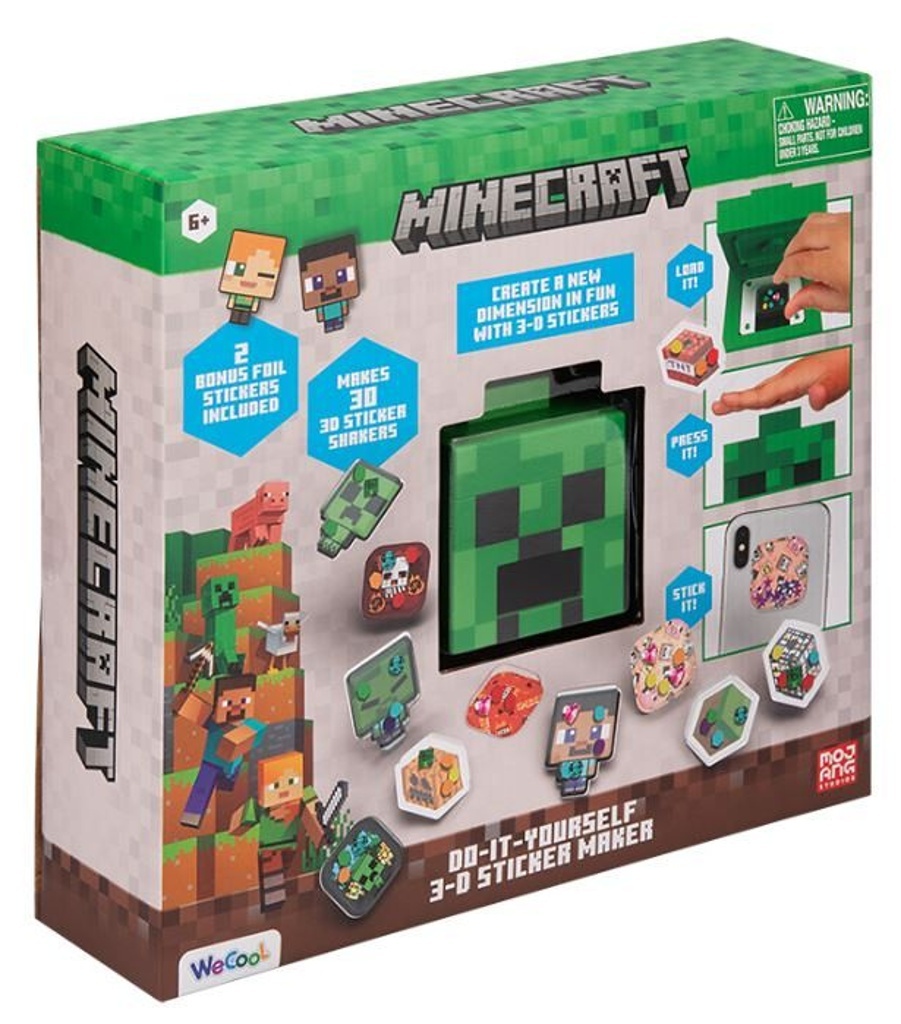 Minecraft 3D sada na výrobu samolepek
