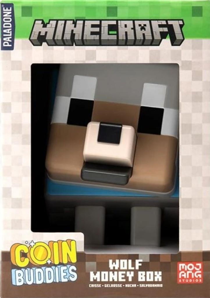 Minecraft pokladnička Vlk