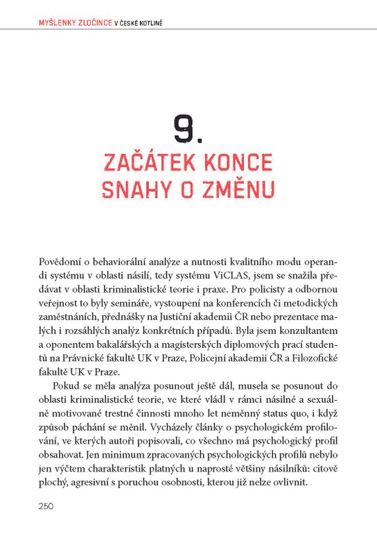 Myšlenky zločince v české kotlině							
