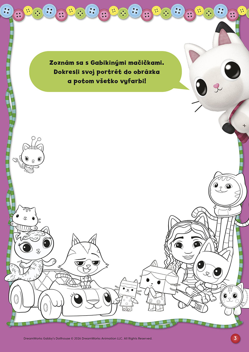 Gabikin kúzelný domček - Aktivity so samolepkami