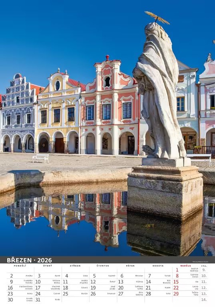 Česká republika 2026 - nástěnný kalendář