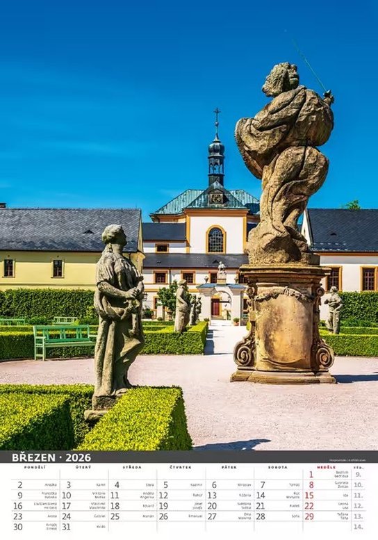 Nejkrásnější místa České republiky 2026 - nástěnný kalendář