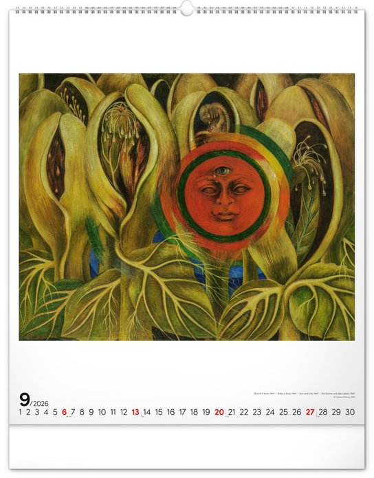 Frida Kahlo 2026 - nástěnný kalendář