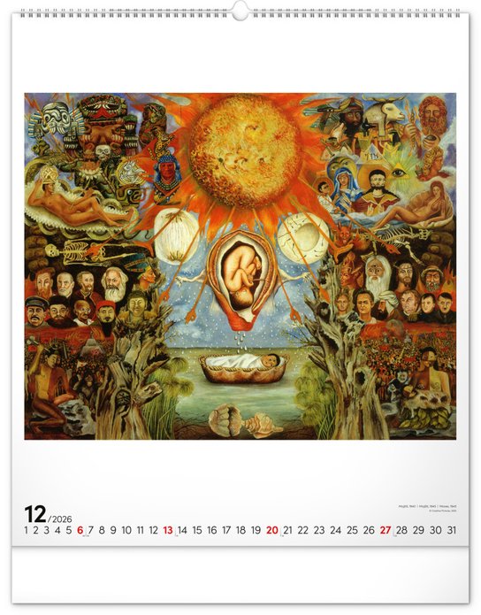 Frida Kahlo 2026 - nástěnný kalendář