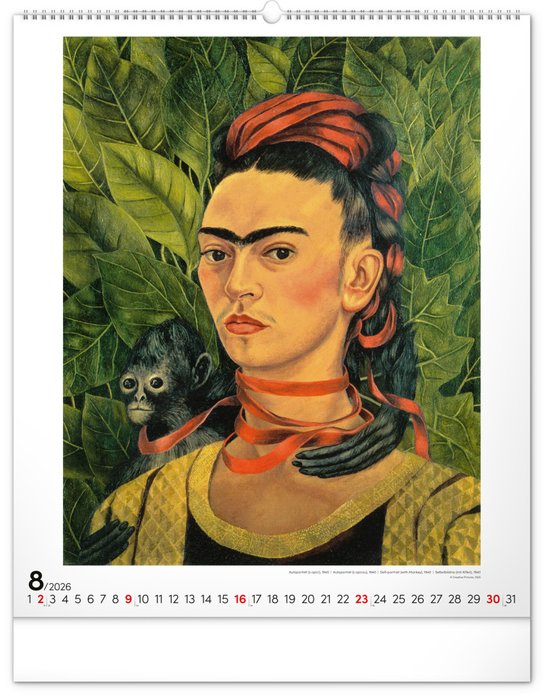 Frida Kahlo 2026 - nástěnný kalendář