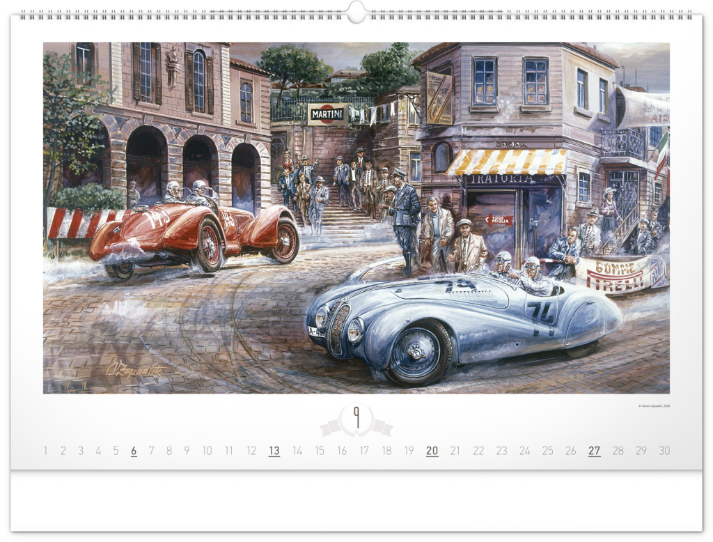 Oldtimers 2026 – nástěnný kalendář