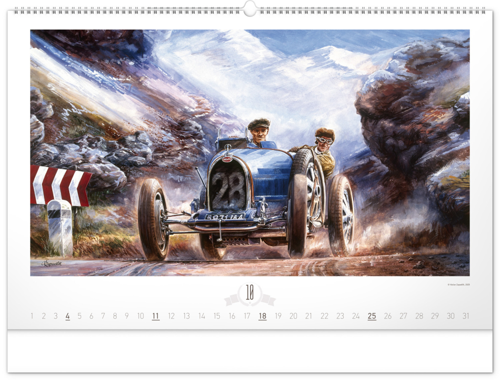 Oldtimers 2026 – nástěnný kalendář