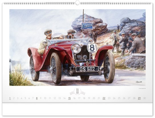 Oldtimers 2026 – nástěnný kalendář