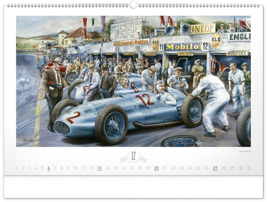 Oldtimers 2026 – nástěnný kalendář