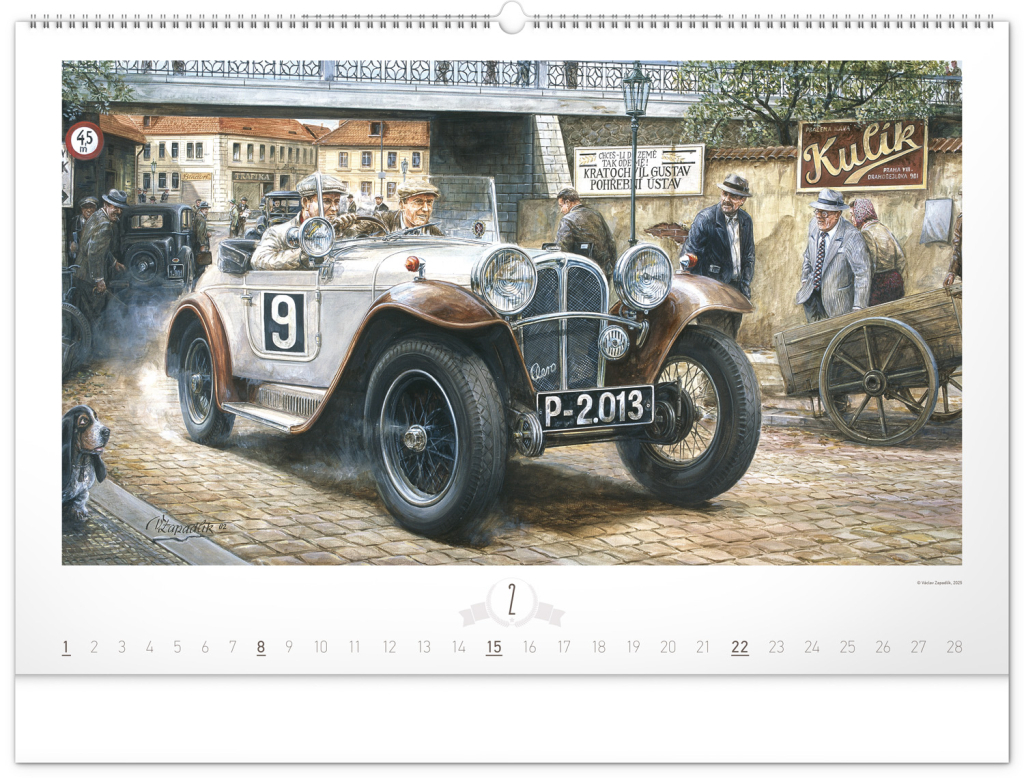 Oldtimers 2026 – nástěnný kalendář