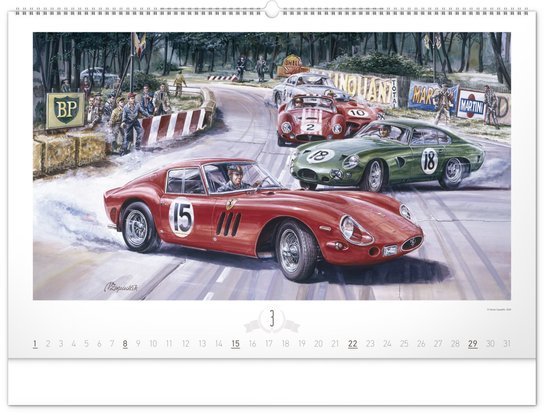 Oldtimers 2026 – nástěnný kalendář