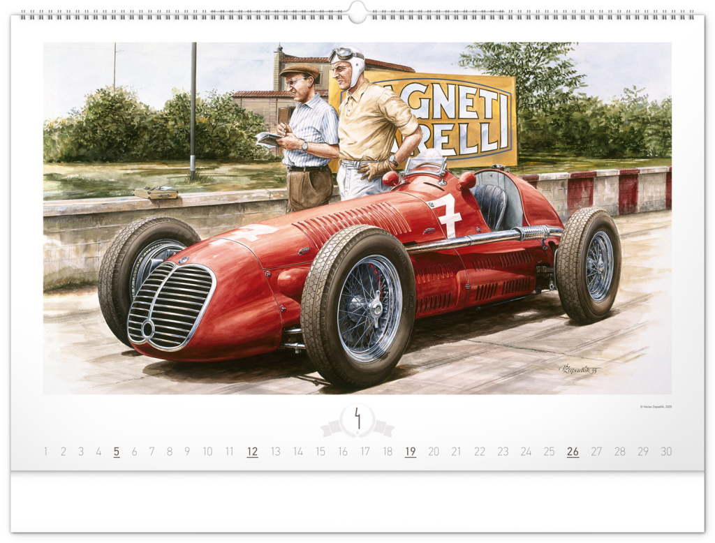 Oldtimers 2026 – nástěnný kalendář