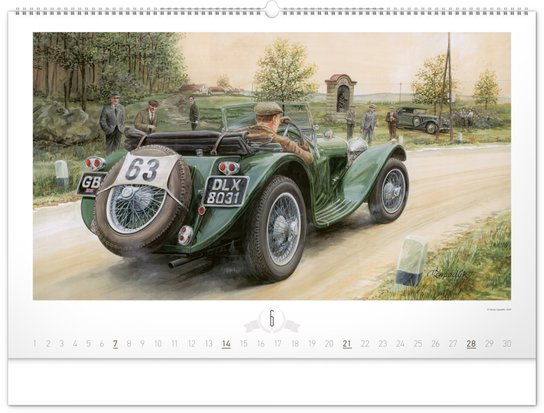 Oldtimers 2026 – nástěnný kalendář