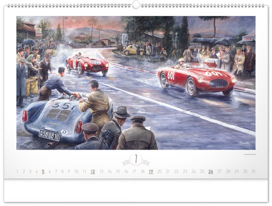 Oldtimers 2026 – nástěnný kalendář