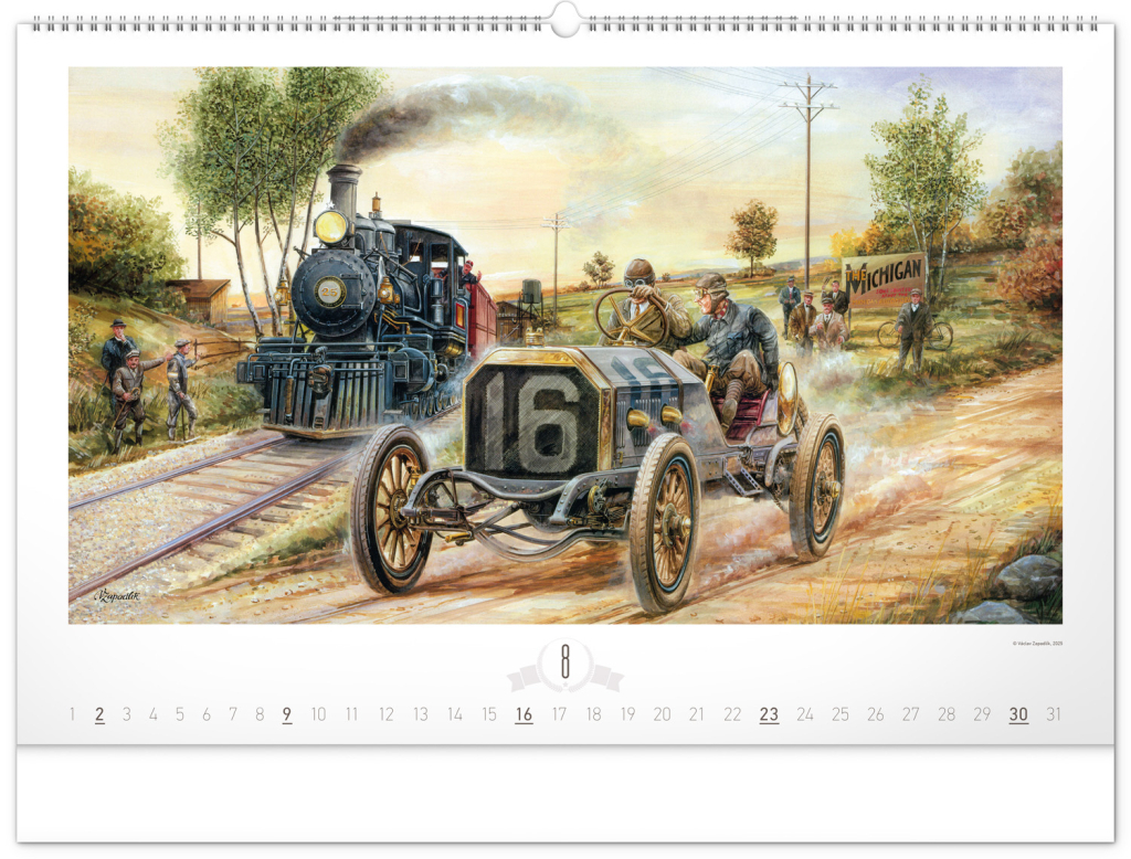 Oldtimers 2026 – nástěnný kalendář