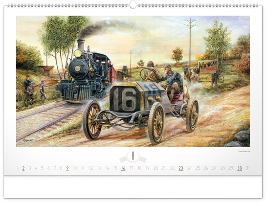 Oldtimers 2026 – nástěnný kalendář