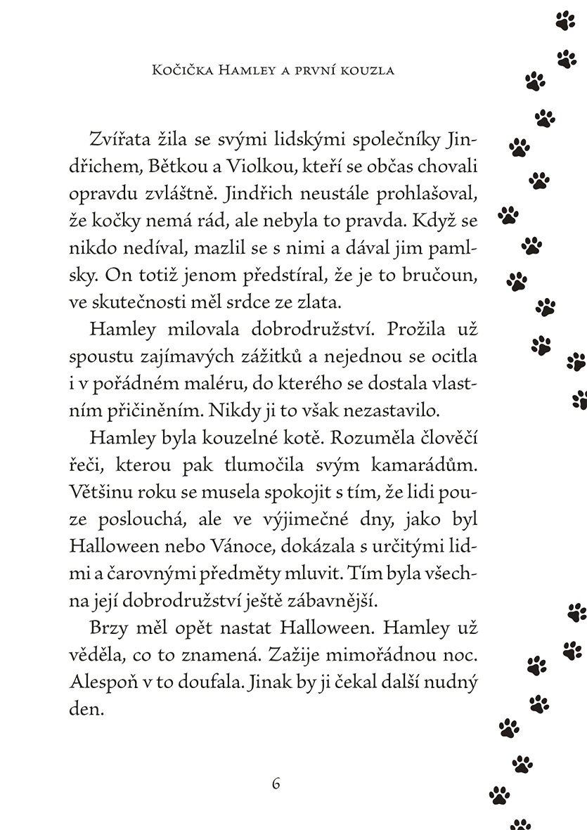 Kočička Hamley a první kouzla 