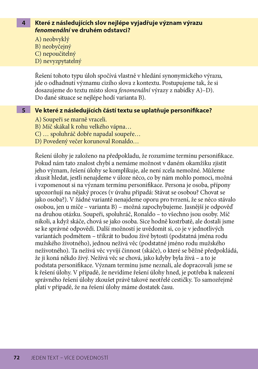 Jak řešit náročnější úlohy z češtiny