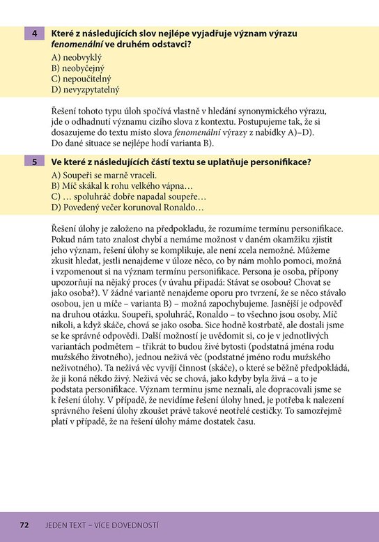 Jak řešit náročnější úlohy z češtiny