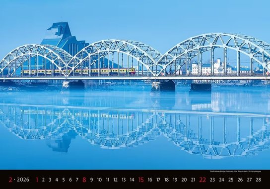 Bridges 2026 - nástěnný kalendář