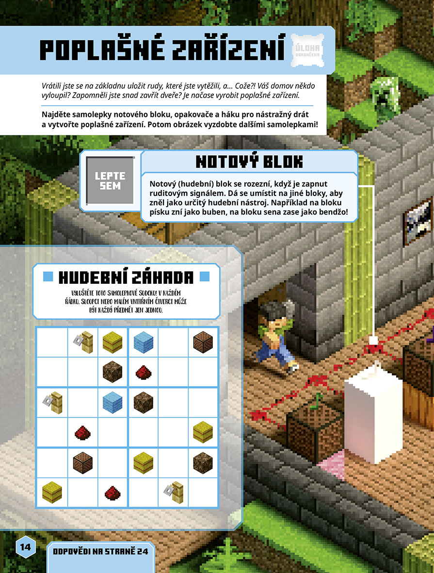 Minecraft - Rudit - Kniha samolepek