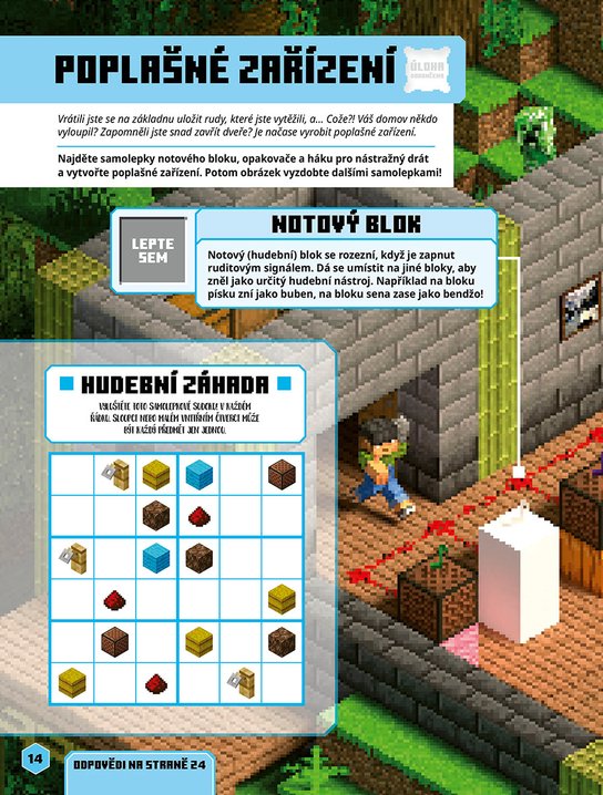 Minecraft - Rudit - Kniha samolepek