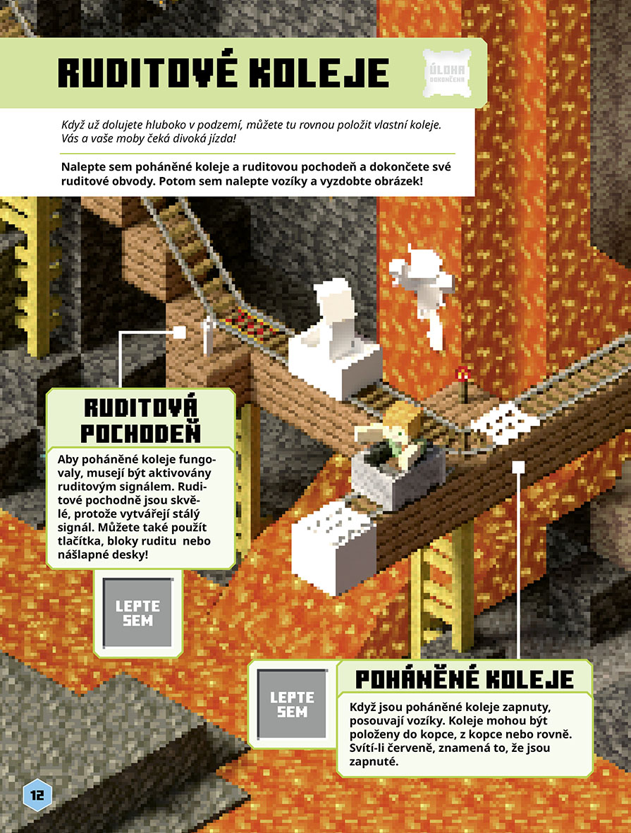 Minecraft - Rudit - Kniha samolepek