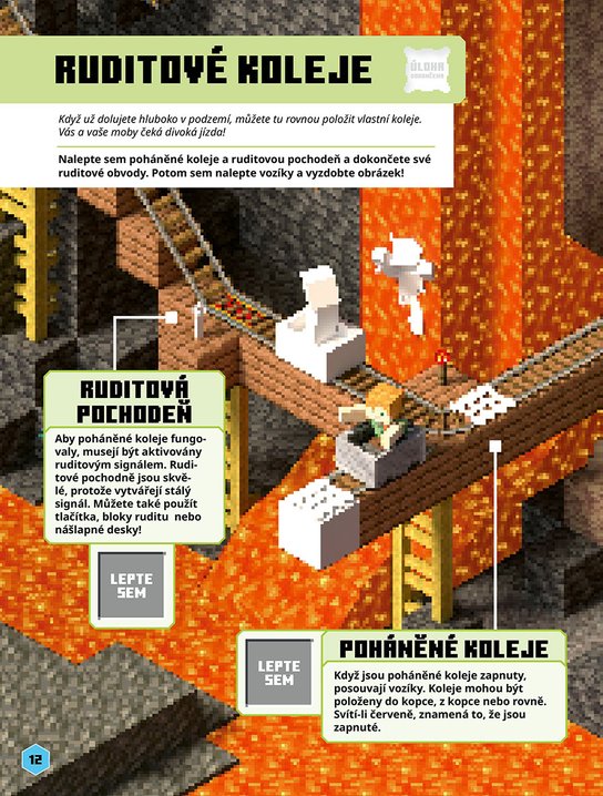 Minecraft - Rudit - Kniha samolepek