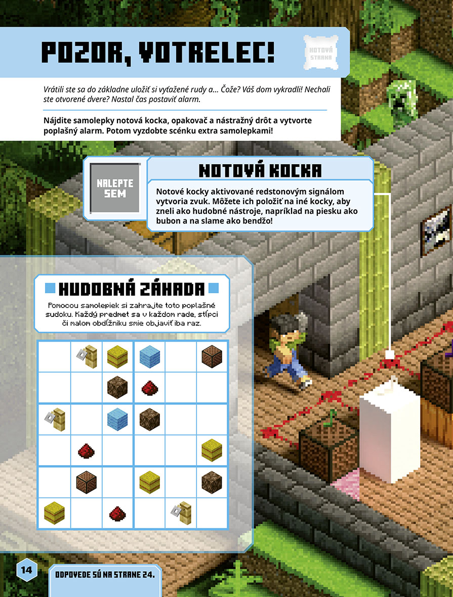 Minecraft - Redstone - Kniha samolepiek