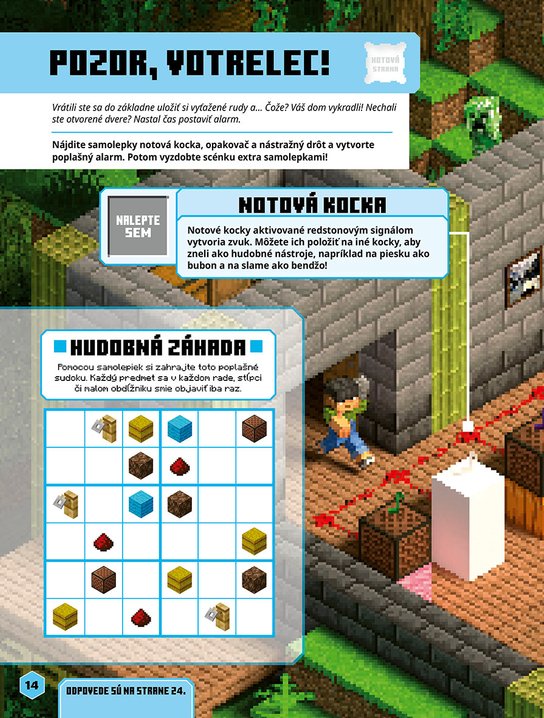 Minecraft - Redstone - Kniha samolepiek