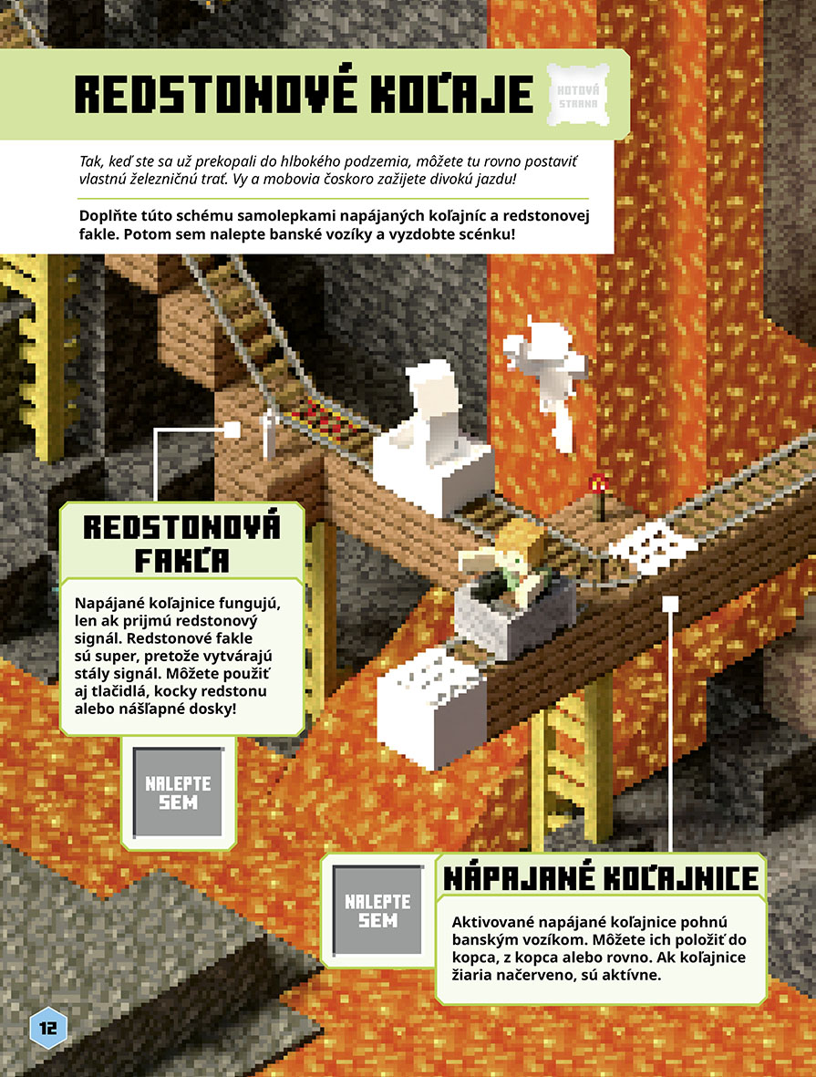 Minecraft - Redstone - Kniha samolepiek