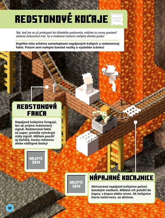 Minecraft - Redstone - Kniha samolepiek