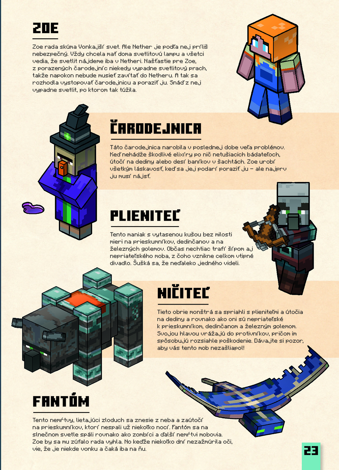 Minecraft - Chyťte creepera a ďalších mobov