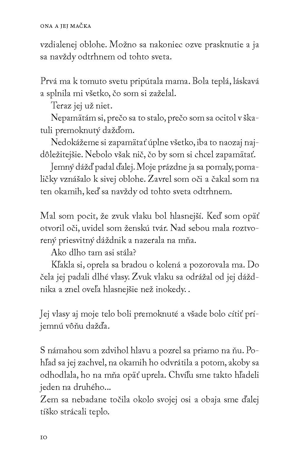 Ona a jej mačka