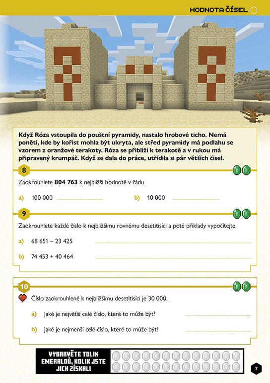 Minecraft - Matika pro minecrafťáky (9-10 let)