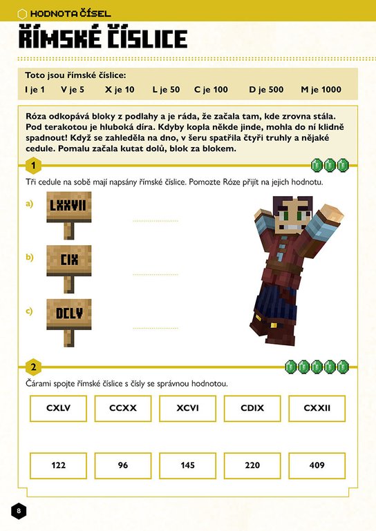 Minecraft - Matika pro minecrafťáky (9-10 let)