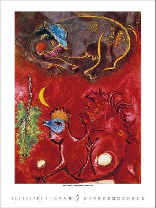 Marc Chagall 2026 - nástěnný kalendář