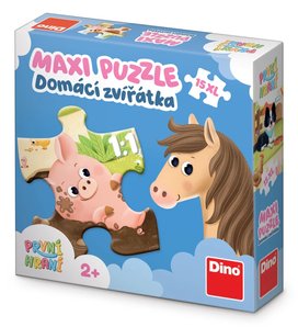 Puzzle 15 maxi Domácí zvířátka