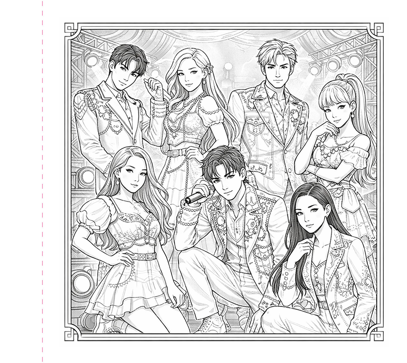 K-pop omalovánky