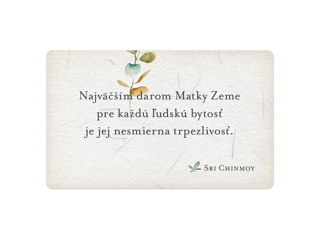 Malé posolstvá Matky Zeme s dreveným stojančekom