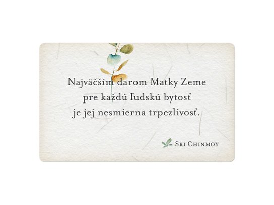 Malé posolstvá Matky Zeme s dreveným stojančekom