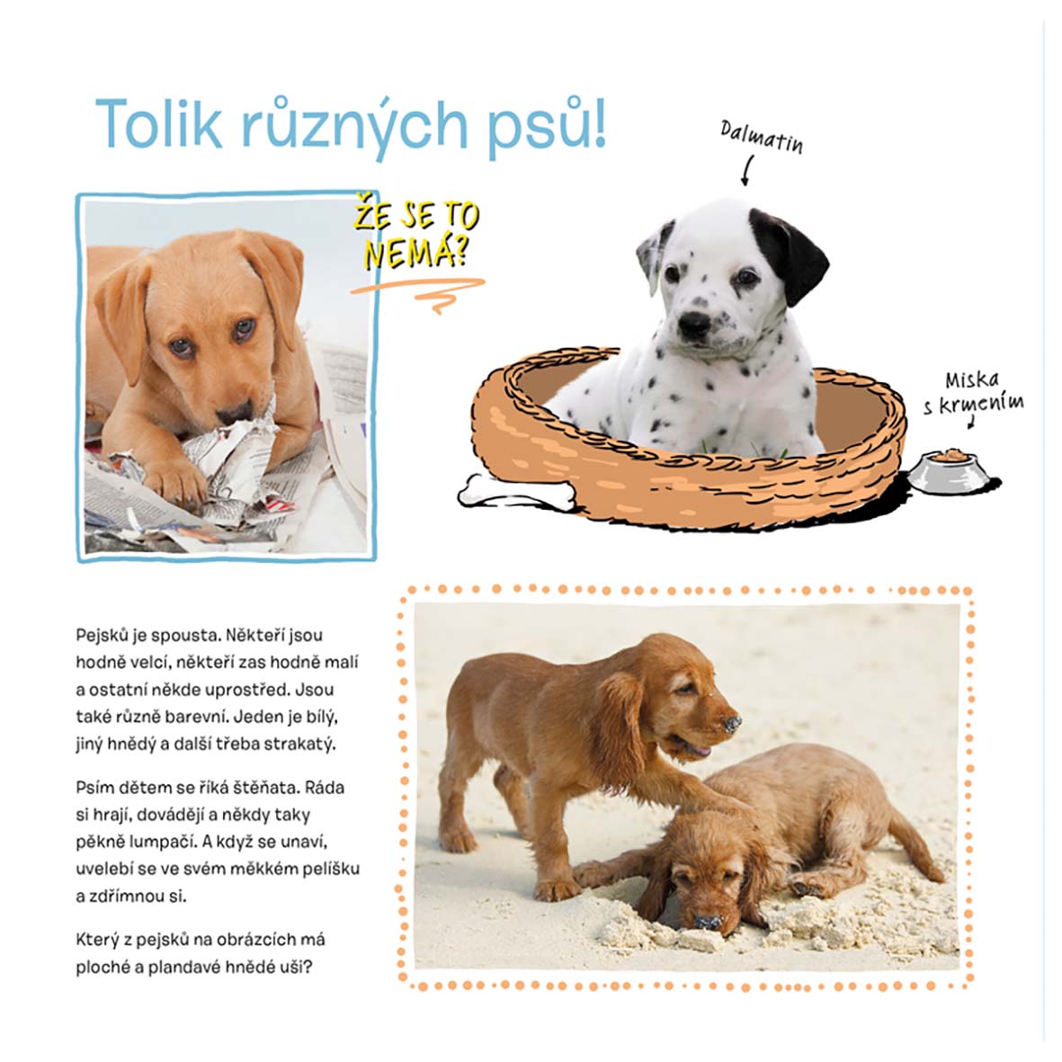 Osahej si kabátek oblíbených zvířátek Mazlíčci